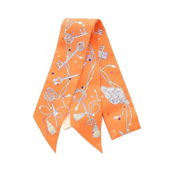 Hermes LES CLES A POIS Silk Scarf - Picture 1 of 5